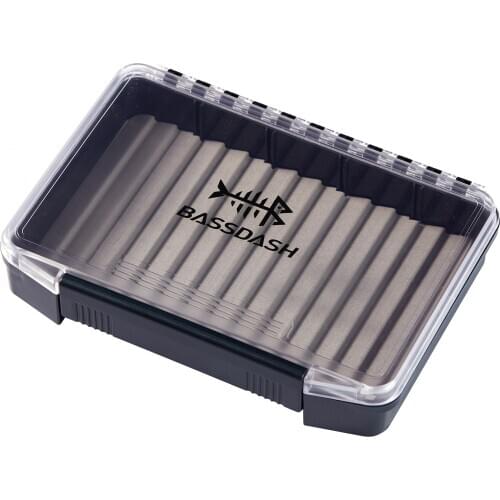 Bassdash Waterproof Heavy Duty Deep Lure Trays Fly Fishing Streamers Plugs Jigs Spoons Flies Case