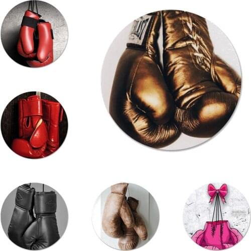 Boxing Gloves Icons Pins Badge Decoration Brooches Metal Badges For Clothes Backpack Decoration