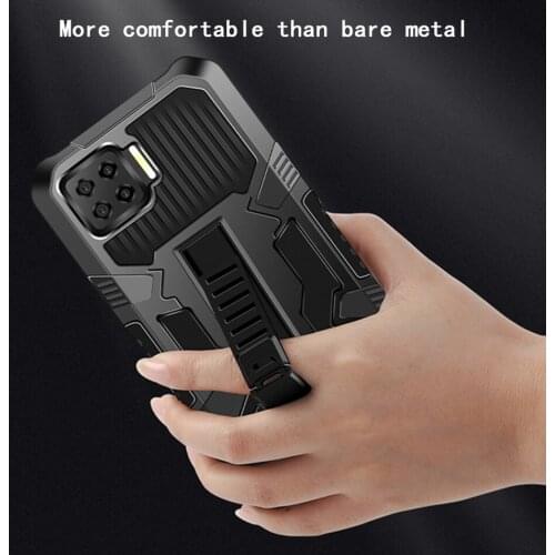 Armor Shockproof Case For OPPO Realme C21 C20 6 5i 6i 7i 5 Pro C3 C11 C12 C15 C17 Cases Bumper Realme 7 8 Q2 Stand Holder Cover