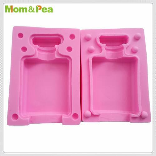 Mom&Pea MPA1989 Perfume Bottle Silicone Mold Cake Decoration Fondant Cake 3D Mold Food Grade