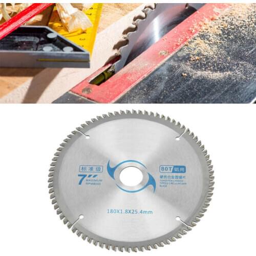 7Inches 80 Teeth 1PceSaw Cutting Blade Circular Cutting Discs Hard Alloy Wood Cutter 80 Teeth for cutting hardwood/solid wood