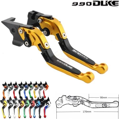 For KTM 990 Duke 2005 2006 2007 2008 2009 2010 2011 2012 CNC adjustable folding extendable motorcycle brakes clutch levers