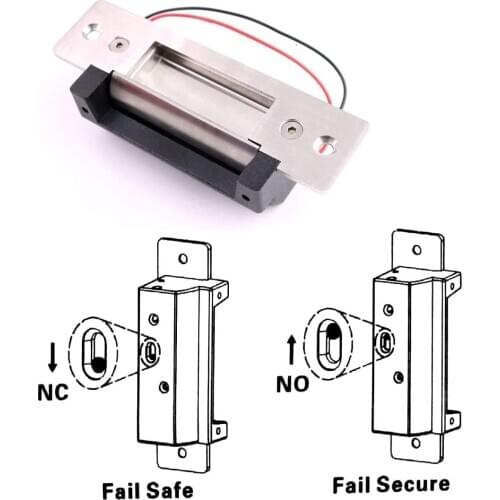 Stainless Steel Fail Safe Fail Secure Electric Strike Lock For Door Access Control System 800kg Holding Force