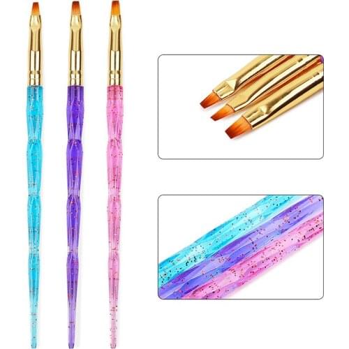 Nail Brush UV Gel Acrylic Carving Pen Painting Pen Phototherapy Line Pen Manicure Tools DIY Nail Art Design Professional Set