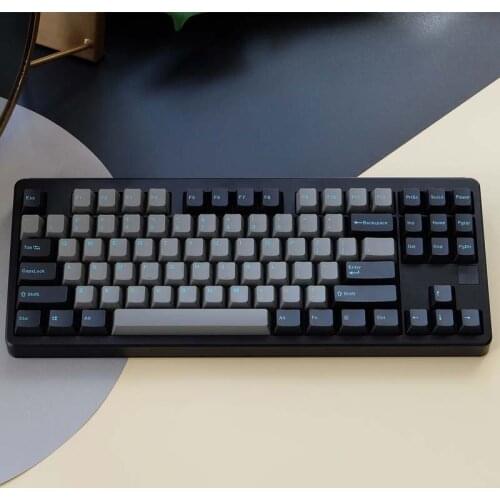 Keycaps for Machenical Keyboard,Graphite Color Scheme,PBT,OEM Height,Double Shot,Backlit Support,123 Keys Set