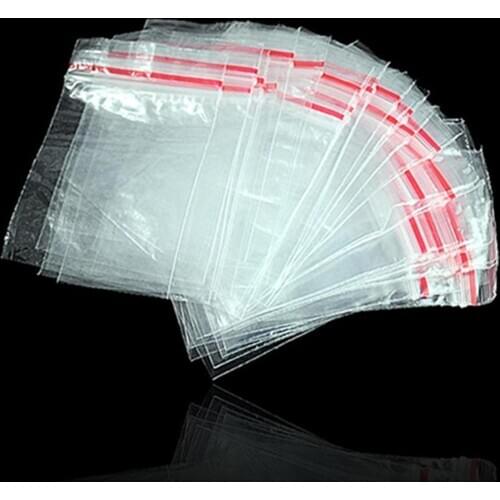 100Pcs Mini Reclosable Zip Clear Portable Storage Bags Pouch for Small Items jewelry packaging handcraft packaging