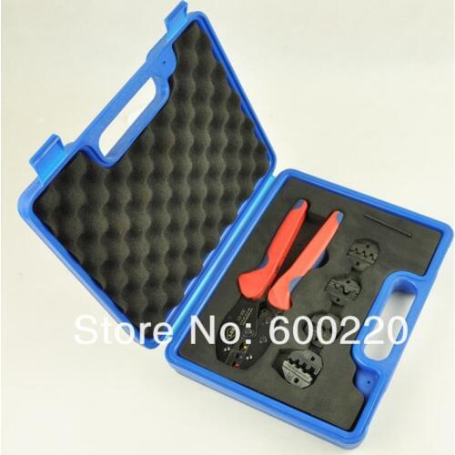Hand tools set pliers kits terminal crimping tools exquisite packaging blue LY03C-5D3 with 4 replaceable set dies