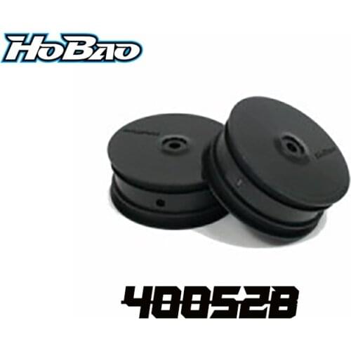 Original OFNA/HOBAO RACING 40052B FRONT WHEEL-BLACK For HYPER 1/10 H2E RTR/PRO LOSI TLR22-2 SWORKZ 350BUGGY