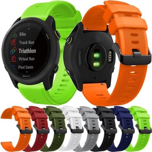 22mm silicone strap for Garmin Forerunner 745 silicone bracelet Quick Release sport straps for Forerunner 745 GSP Belt wristband