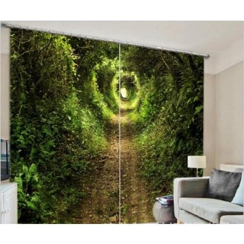 Luxury Blackout 3D Window Curtains For Living Room office Bedroom Drapes Cortinas Rideaux Customized size Time tunnel pillowcase