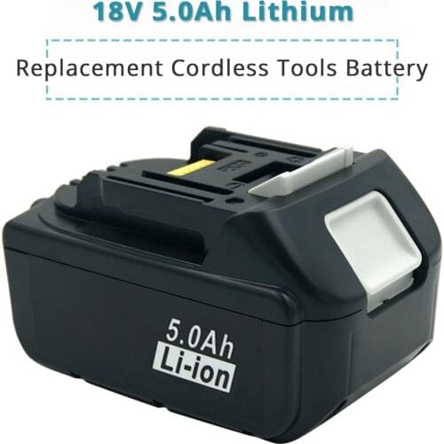 Replacement Battery for Makita 18V Lithium Rechargeable Battery 5.0Ah Bl1830 BL1840 BL1860 LXT400 194204-5 Power Tools