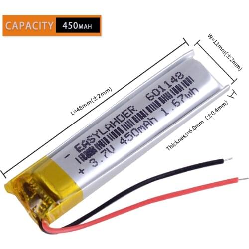 601148 3.7V 450MAH Lithium Polymer battery rat9 R.A.T 9 battery replacement