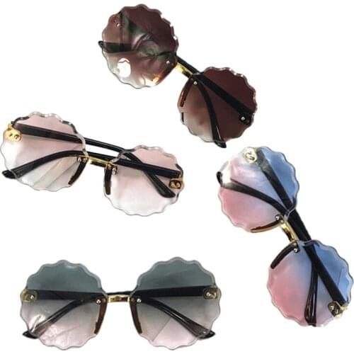 Fashion Toddler Kid Baby Beach Sunglasses Summer Sweet UV Protection Frameless Vintage Sun Glass for Children Boys Girls
