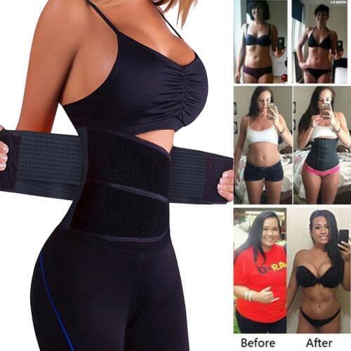 Sport Waist Trainer Weight Loss Men&Women Sweat Sauna Thermo Wrap Belt Body Shaper Gym Compression Fat Burner For Droshipping US
