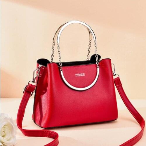 New Style Wild Large-capacity Lady Handbag Messenger Bag Fashion Chain Bag Single Shoulder Big Bag Metal Chain Hand Womens Bag