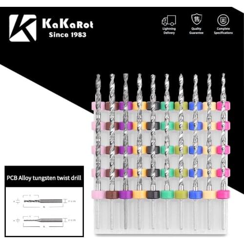 1set Carbide Micro Drill Bits Mini Drilling Bit CNC Drill Bit Print Circuit Board Hard Alloy PCB Drill Bit Small Drill Bit set