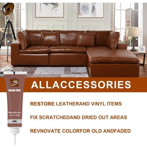 20ml Leather Repair Gel Car Home Leather Complementary Color Repair Cream Car Accessories Car Repair Tools Leather Repair Gel