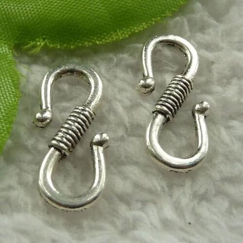 240 pieces antique silver nice connectors 24x11mm #3921