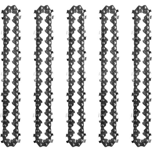 4 Inch Mini Steel Chainsaw Chain Electric Pruning Saw Accessory Garden Tool Replacement