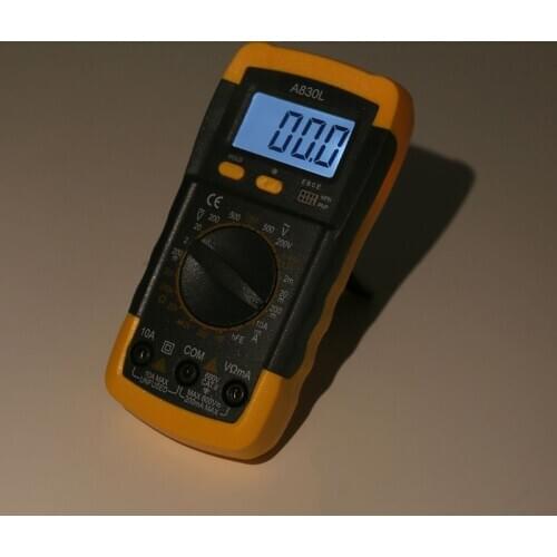 A830L Digital Multimeter LCD AC/DC Ammeter Voltmeter Tester Meter with Backlight