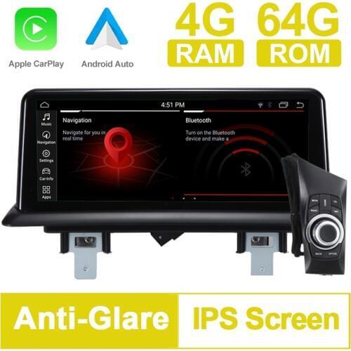 Idrive, PX6 10.25" Android 9.0 System Car GPS Navigation Media Stereo Radio For BMW 1 Series 120i E81 E82 E87 E88 with idrive