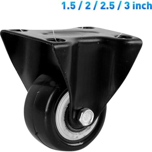 1.5/2/2.5/3 Inches Mute Double Shafts Light Flat Bottom Directional Caster Wheel
