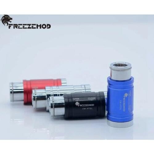 FREEZEMOD stop valve double internal tooth flat push Flow Valve, Full copper hard tube water flow double female Water Cooler Ad