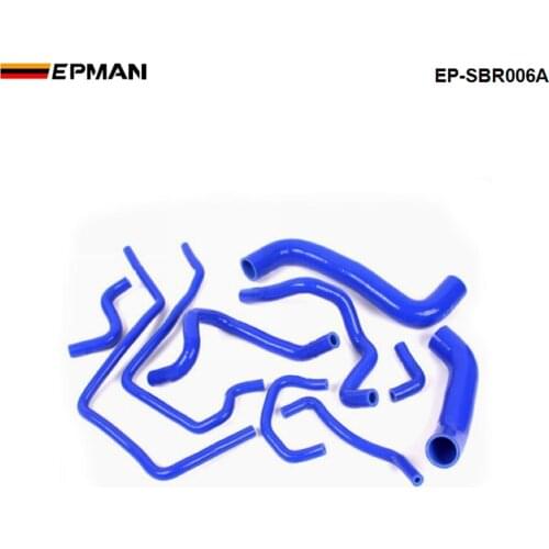 Racing Silicone Turbo Radiator Heater hose kit For Subaru Impreza GRB STI WRX 08-10 (10pcs) EP-SBR006A