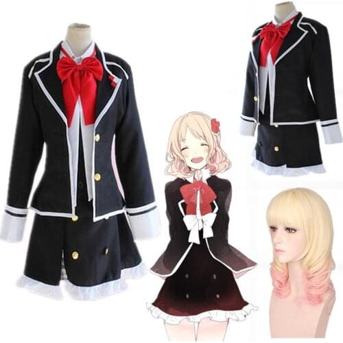 Komori Yui Cosplay Anime DIABOLIK LOVERS Costumes Halloween Carnival Women Uniforms Komori Yui Full set School Uniforms