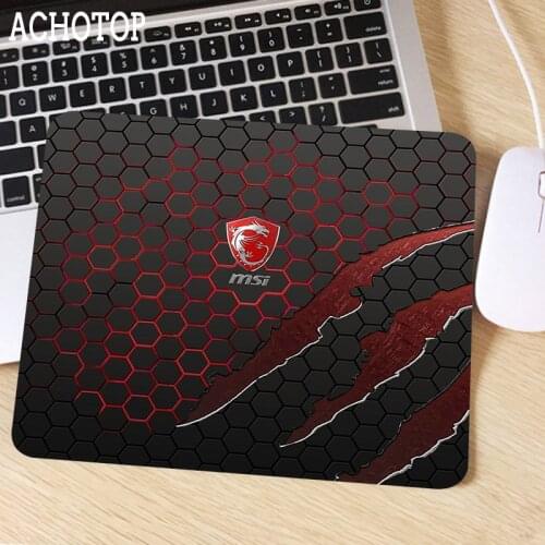MSI 22x18 Mouse Pad Small Pads Family Laptop PC Gamer Computer Rubber Mouse Mat MousePad Desk Small Gaming Mousepad Cup Mat