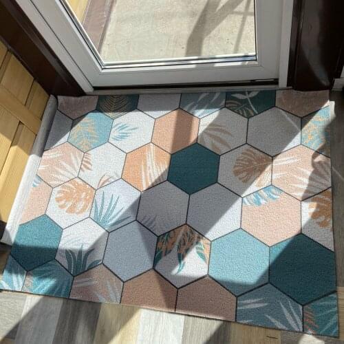 New PVC Silk Loop Door Mat Living Room Mat Dustproof Anti-slip Mat Home Entrance Door Mat Carpet Hallway Porch Custom Mat Carpet