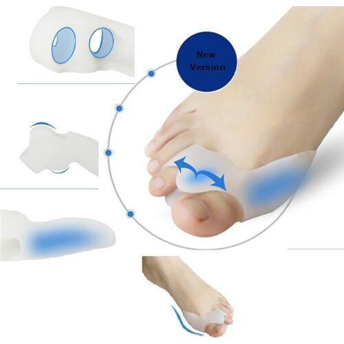4pcs Toe Seperating Gel Hot Saling Shield Separators Stretchers Protector Straightener Corrector Alignment