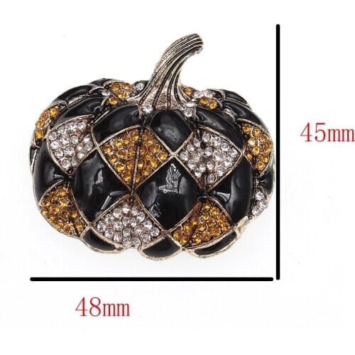 Fashion 100pcs/lot Harlequin Pumpkin Pin ExquisiteThanksgiving Brooch