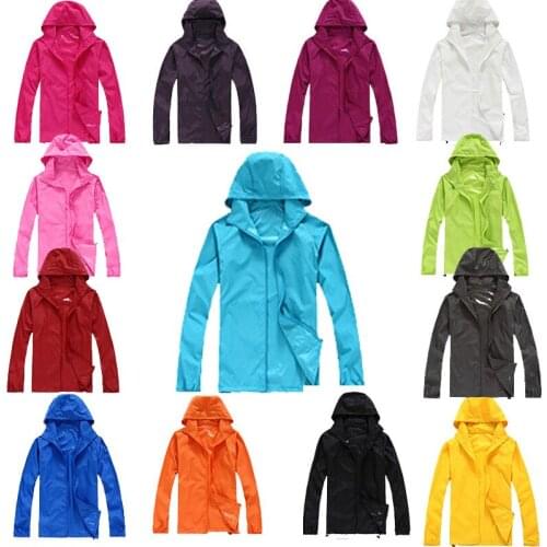 Men&Women Quick Dry Skin Jackets Waterproof Anti-UV Coats Outdoor Sports Brand Clothing Camping Hiking Male&Female Jacket