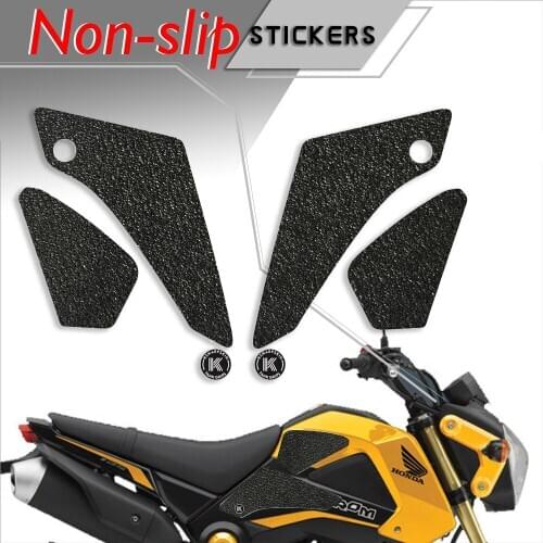 Motorcycle tank grip fuel tank traction pad side knee grip friction protector sticker for HONDA 2014-2015 GROM 2014-2015 MSX125