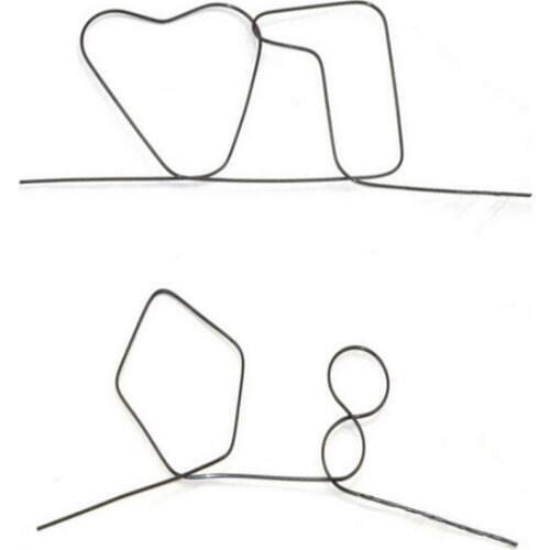 Wholesale 20 PCS Magic Tricks Memory Metal Wire Fire Prediction(Small) Hearts 7/Diamond 8 Wiregram Magic Props Gimmick Toys