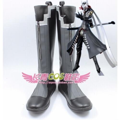 Shin Megami Tensei : Persona 4 Long Adult Cosplay Shoes Boots C006