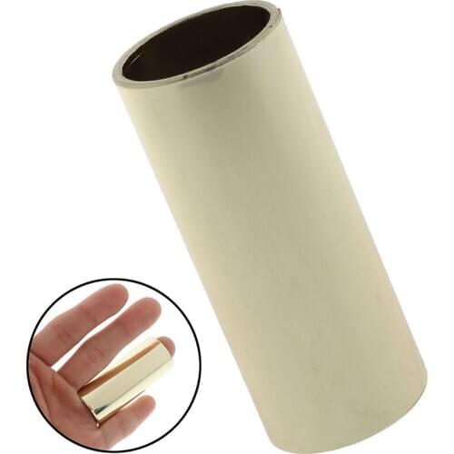 Guitar Bass Brass Slide Guitar String Finger Tube Slider 60mm For Strings Instrument Guitar Bass Ukulele Mandolin Parts