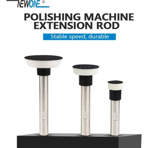 NEWONE M10/M14/5/8"-11 Rotary Polisher Extension Shaft for Car Polishing Stainless Steel Extension Rod Set 75/100/125mm
