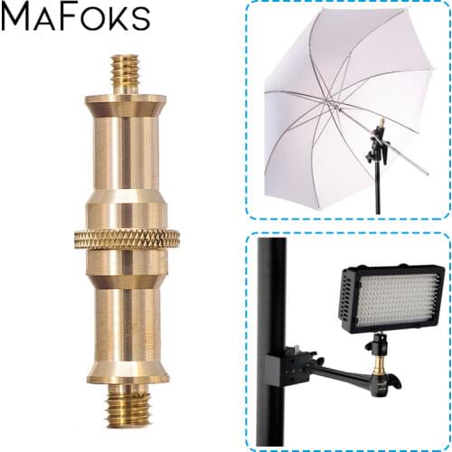 Universal 3/8" Male to 1/4" Male Thread Brass Screw Adapter for Photo Studio Tripod Light Stand