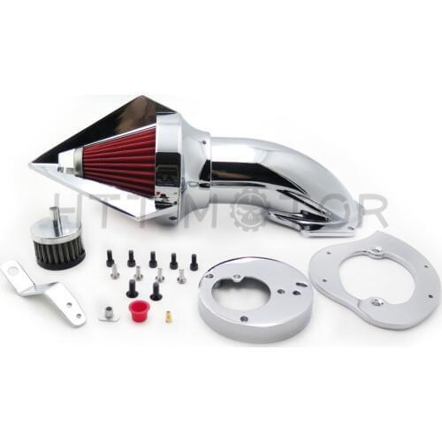 Aftermarket Motorcycle Parts Spike Air Cleaner Intake Filter For Honda VTX1300 VTX 1300 1986-2012 Chromed