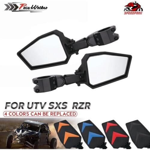 Cross border hot sale ATV / UTV farmer car wide angle side adjustable mirror 1.75 "bracket motorcycle reflector