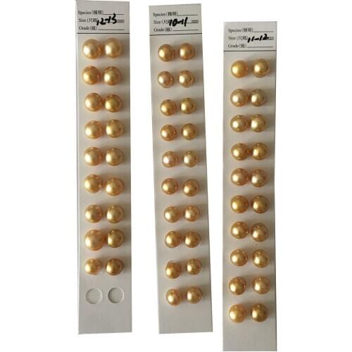 FREE SHIPPING, DIY PEARL BEADS,10-14 mm high luster south sea dark gold pearl,100% Nature sea pearl loose pearl,half or no hole