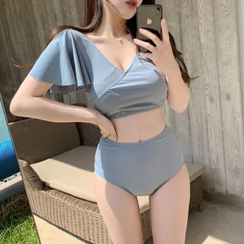Women Swimsuit Separate Swimwear Bikini Tankini Plus Size Sets Female Summer Bathing Suit Multicolor Sexy Push Up Two Piece