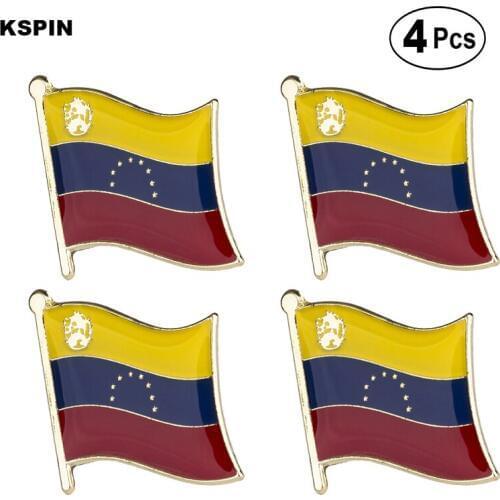 Venezuela Flag Pin Lapel Pin Badge Brooch Icons 4pcs
