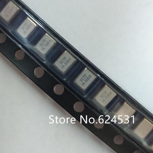 10pcs Passive patch crystal 3225 3.2*2.5mm 4 feet 14.31818MHZ 20PPM resonator