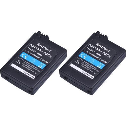 2Pcs 3.6V 3600mAh PSP-1000 PSP-110 Console Battery Rechargeable for PlayStation Portable Controller
