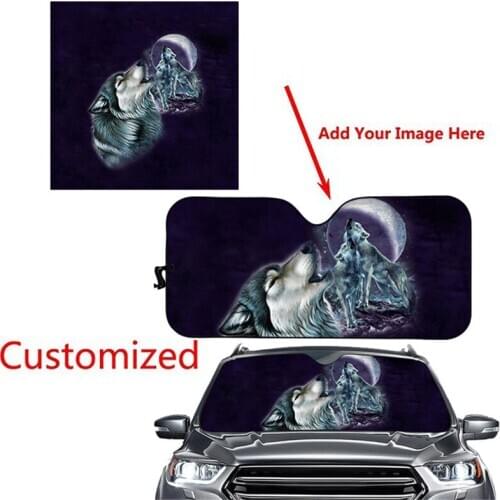 Custom Your Image/Log Print Driving Car Auto Sun Shade for Car Window Windshield Sunshade Windscreen Cover Solar Protection 2021