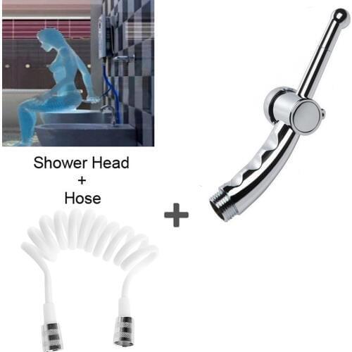 CamaTech 7 Holes Colonic Douche Anal Cleaning Plug Enema Vagina Shower Cleaner Adjustable Speed Nozzle With Hose Enemator System