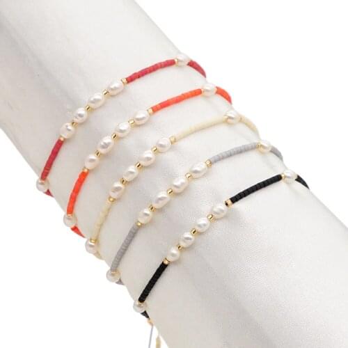GO2BOHO Miyuki Bracelets Women Bracelet Fashion 2020 Freshwater Pearls Simple Pulseras Boho Jewelry Gift For Girl Wholesale